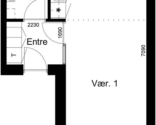 1 værelses lejlighed i Stoholm Jyll