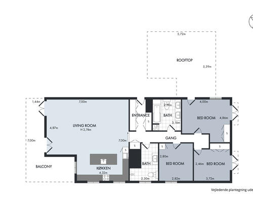 Nice newer renovated apartment with huge outdoor space and 3 bedrooms/2 bath