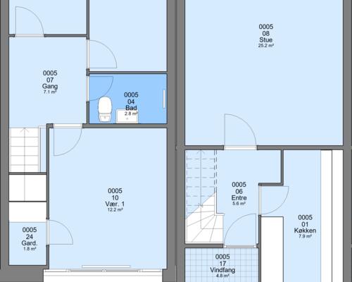 4 værelses hus i Haderslev