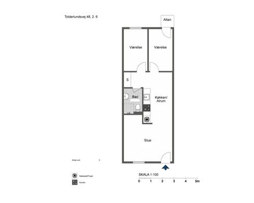 Moderne og velplaceret 3-værelses med altan i Odense C! - KUN 2 MÅNEDERS DEPOSITUM!