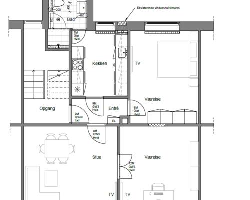 3-vaerelses 87 m2 i Fredericia