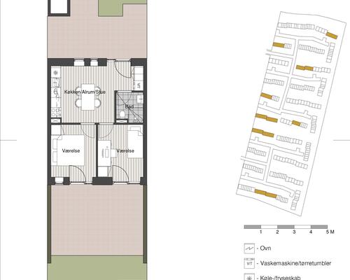 Skøn 3-værelses med terrasse og og cykelafstand til Aarhus C
