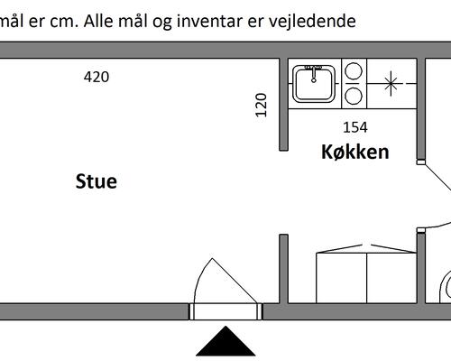 1 værelses lejlighed i Struer