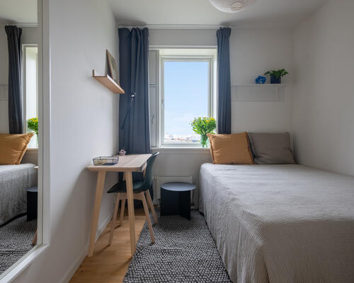 9 m2 værelse i København K
