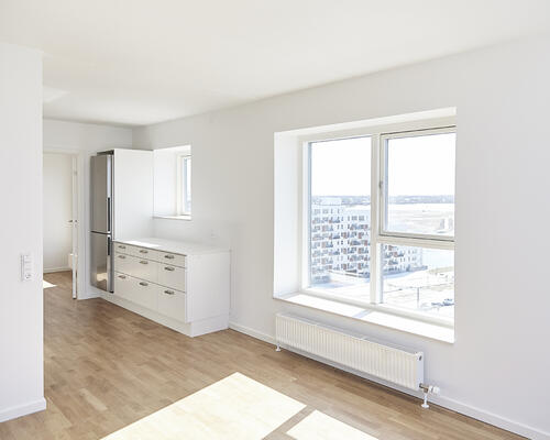 Penthouse på 128 m2 med 3 gode soveværelser