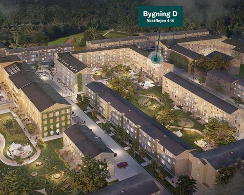 Fløjhusene - Bygning D - Hvor byliv og naturliv mødes