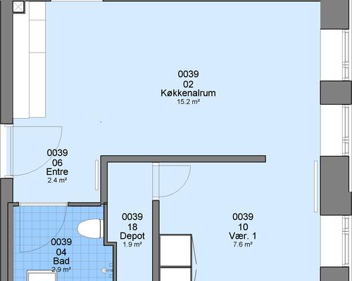 2 værelses lejlighed i Esbjerg