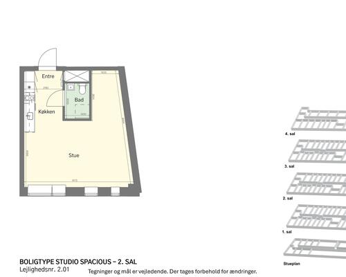 Unik bolig nær centrum med privat tagterrasse!