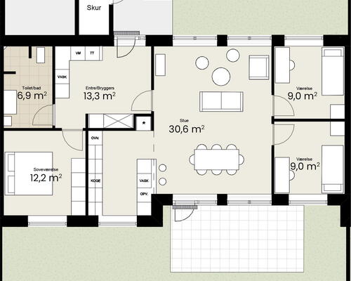 4 værelses hus i Kolding