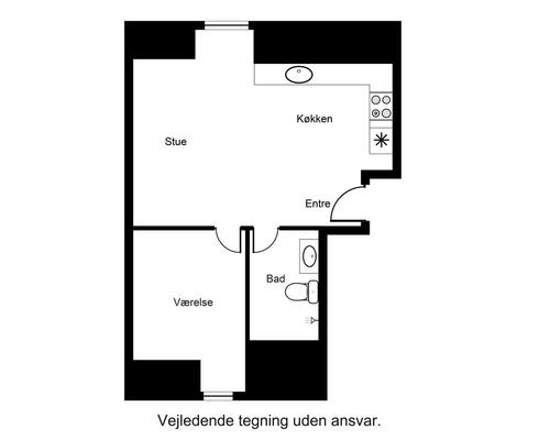2 værelses lejlighed i Esbjerg