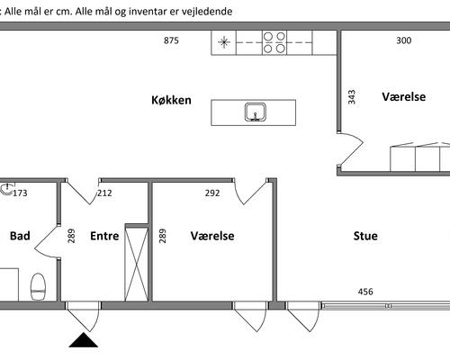 3 værelses hus i Blokhus