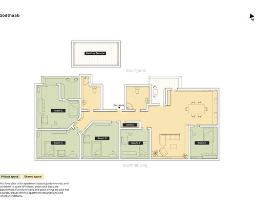 6 værelses lejlighed i Frederiksberg