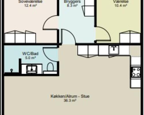 3 værelses hus i Viborg