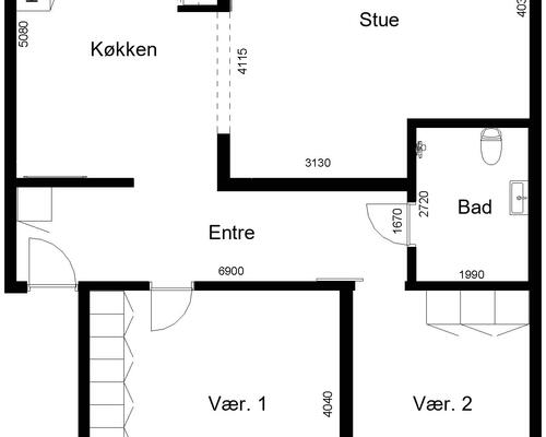 3 værelses lejlighed i Grenaa