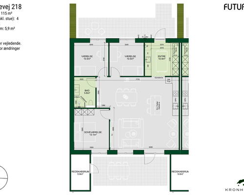4 værelses hus i Haderslev