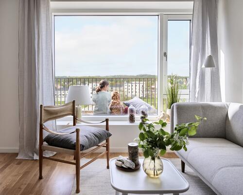 Stor 2 værelses med masser af plads i stuen