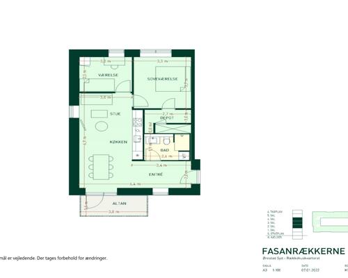 Lækker 2-værelses lejlighed med terrasse, optimal plantegning og perfekt placering