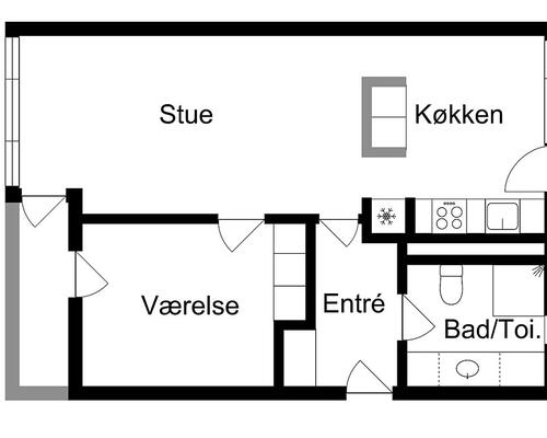 2 værelses lejlighed i Ballerup