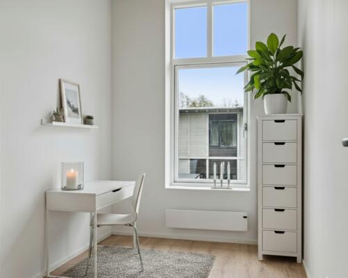 Stort rækkehus med 4 værelser, depotrum og have
