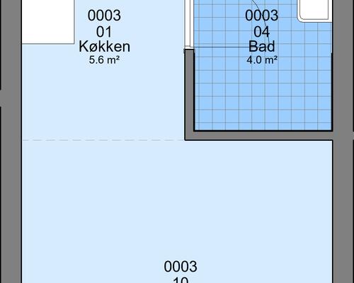 1 værelses lejlighed i Haderslev
