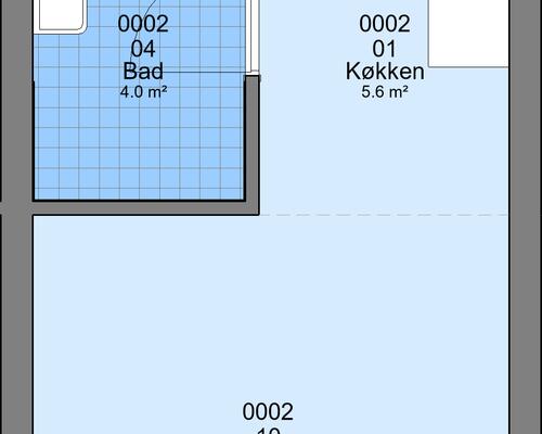 1 værelses lejlighed i Haderslev