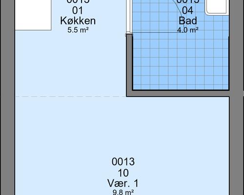 1 værelses lejlighed i Haderslev