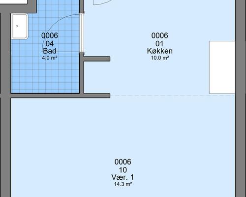 1 værelses lejlighed i Haderslev