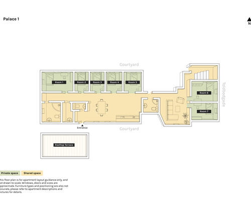 8 værelses lejlighed i København K