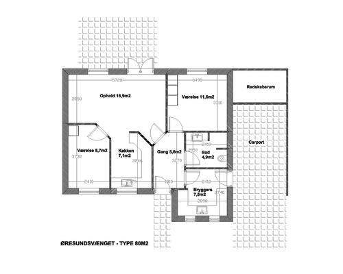 3 værelses hus i Middelfart