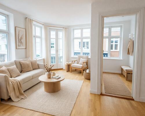 Central lejlighed med moderne køkken i Aalborg