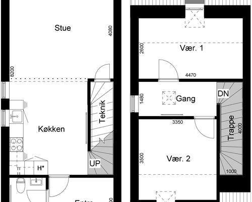 3 værelses hus i Hammel
