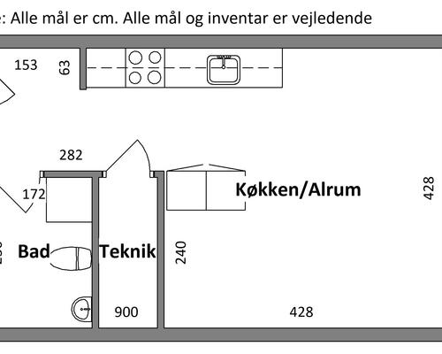 1 værelses lejlighed i Esbjerg