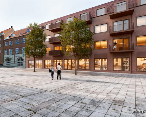 Bo midt på Rådhustorvet – helt nye lejligheder klar i slut 2026