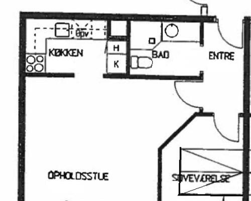 Lys og velindrettet 2-værelses lejlighed på 52 m² i attraktive Odingården.