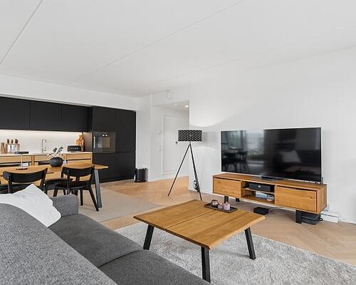 Islands Brygge – København S – Lækker Luksuslejl. omgivet af kæmpe altan – fantastisk panorama udsigt over havnebassinet
