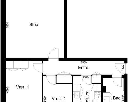 3 værelses lejlighed i Toftlund
