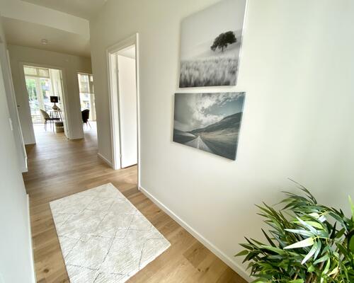 Moderne rækkehus i Munkebjerg Park med smuk udsigt