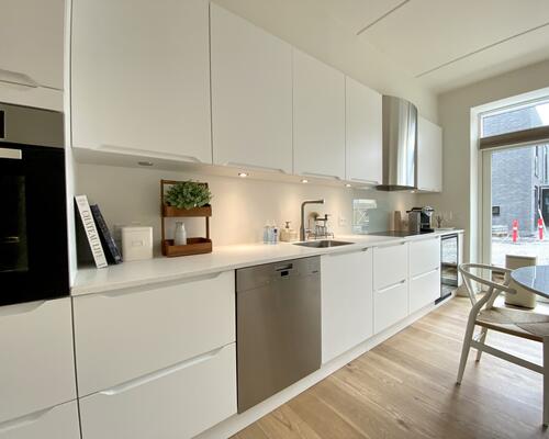Moderne rækkehus i Munkebjerg Park med smuk udsigt