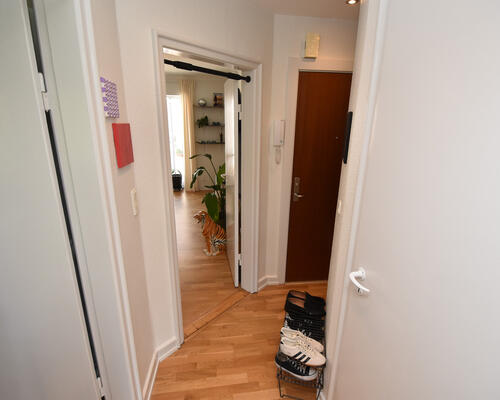 Lys lejlighed med altan i Aalborgs livlige byliv