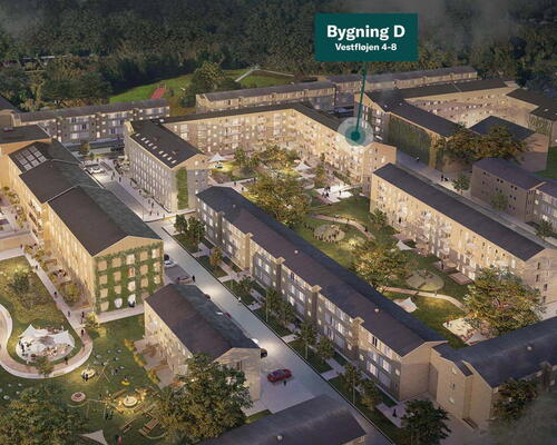 Fløjhusene - Bygning D - Hvor byliv og naturliv mødes