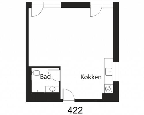 Moderne bolig med egen tagterrasse i København NV
