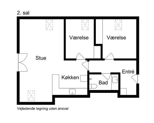 3 værelses lejlighed i Kongens Lyngby