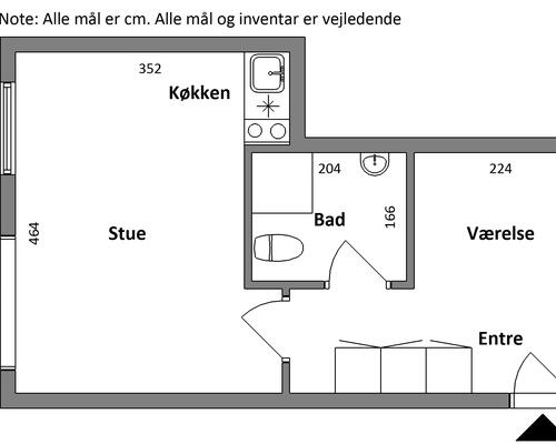 2 værelses lejlighed i Vejle
