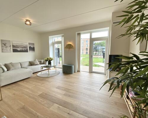 Moderne rækkehus i Munkebjerg Park med smuk udsigt