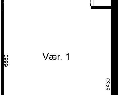 1 værelses lejlighed i Bjerringbro