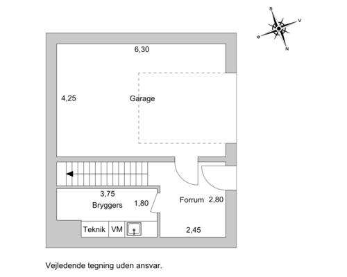 6 værelses hus i Nærum