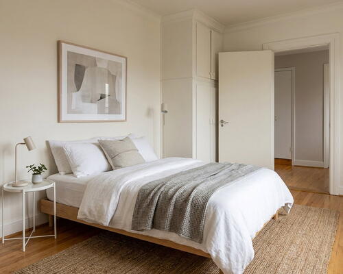 Lys 3-værelses med klassisk charme i rødstensejendom – 67 m2 med stue og spisestue en suite