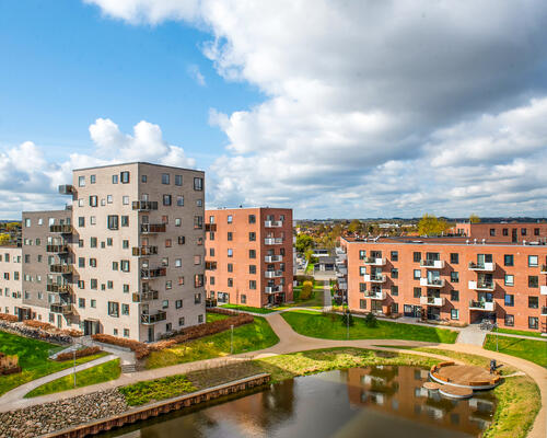 4-værelses lejlighed med fantastisk tagterrasse