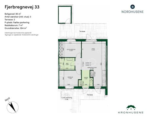 2 værelses hus i Odense NV