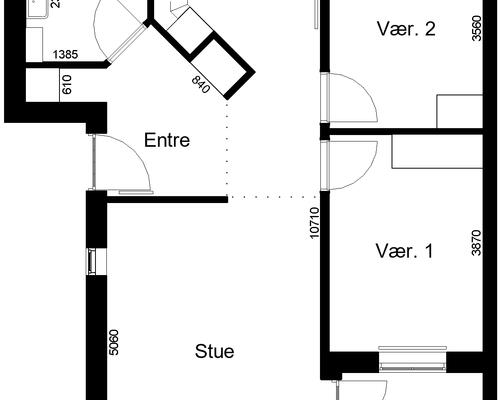 3 værelses lejlighed i Roslev